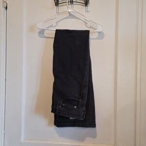 Women's Size 6L Gap Black Flare High Rise Jeans 6 Long 6 Tall 6T